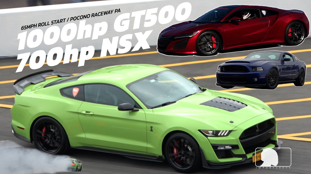 1000hp GT500 vs 700hp ACURA NSX - BLOWN ENGINE?
