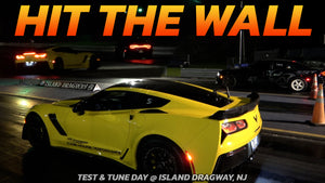 Z06 Corvette vs Hellcat hit the wall @ Island Dragway