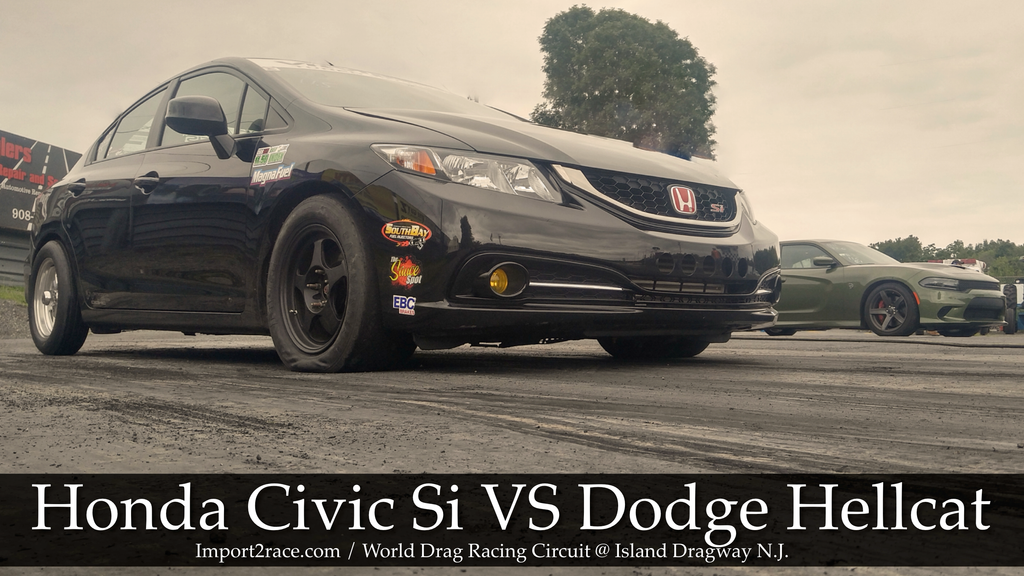 FWD Honda Civic Si vs RWD Dodge Hellcat