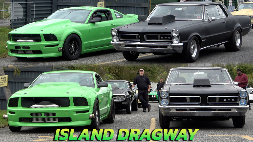 Twin Turbo Boss 302 Mustang vs GTO, Chevy & Turbo GTi Drag Race @ Island Dragway