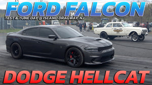 DODGE HELLCAT vs Ford Falcon Rematch Test & Tune Day @ Island dragway