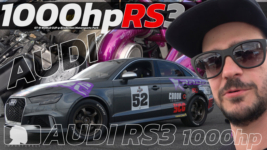 1000hp Audi RS3 @ GTR world cup test & tune class (car review)