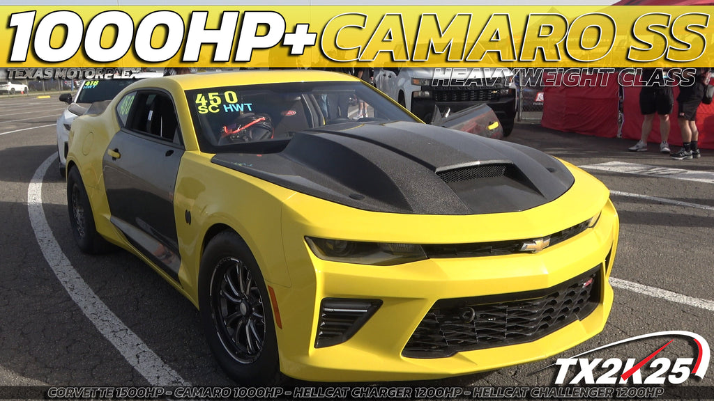 1000hp+Camaro SS vs 1200hp Hellcat Charger & 1200HP Hellcat Challenger, 1500hp Corvette & 1000hp Cam