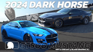 2024 Dark Horse Mustang vs GT500 Shelby Mustang drag race