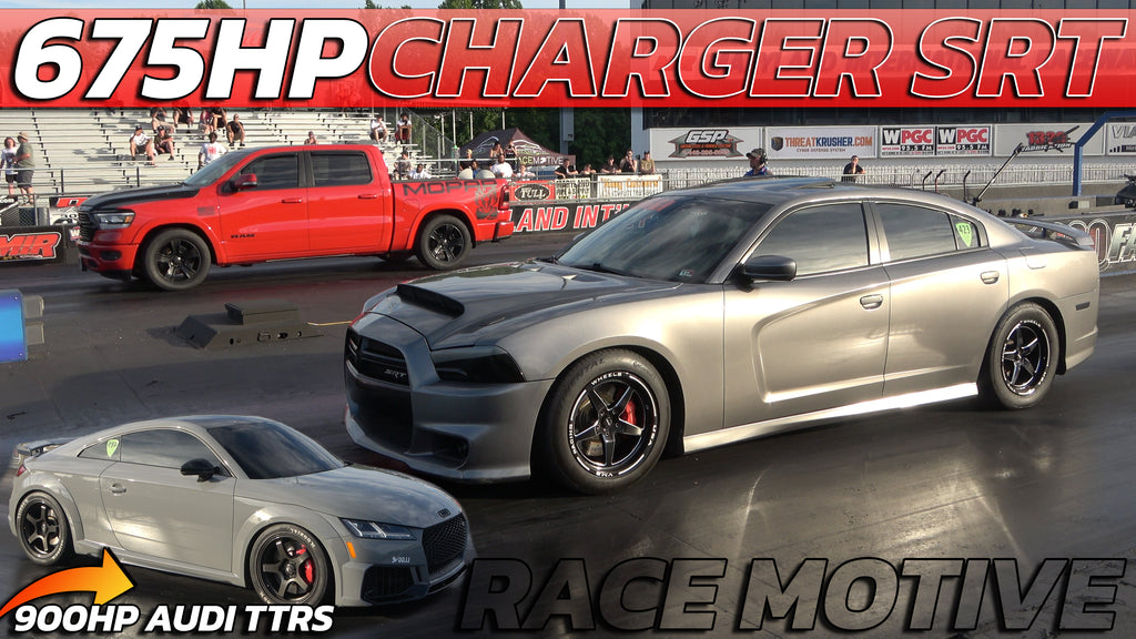 675 Charger SRT vs AUDI TTRS 900hp & DODGE RAM drag race