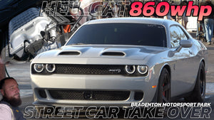 860whp Hellcat vs Supercharged Mustang, Audi S4 & Mustang 5.0 @ Street Car Take Over