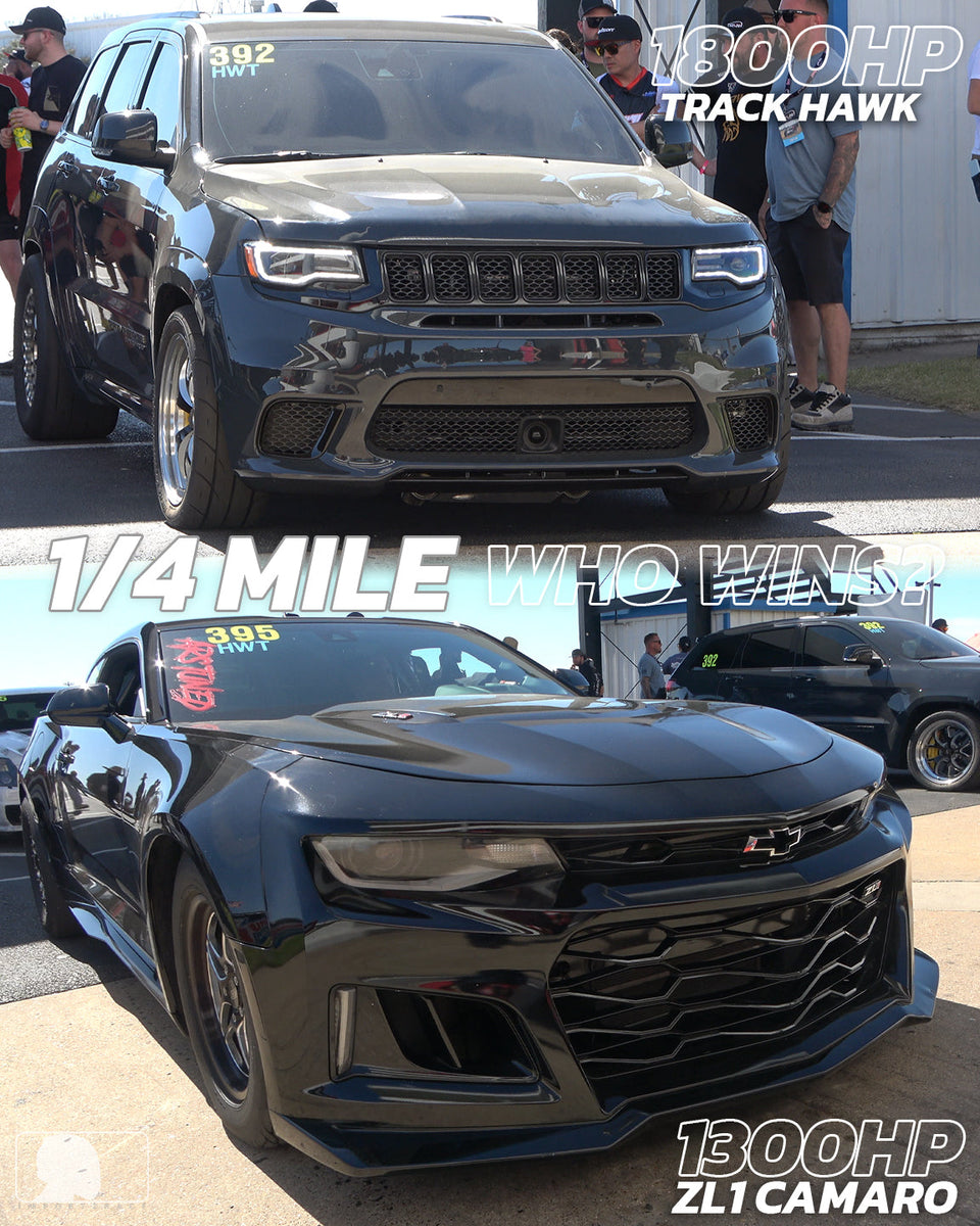 1800hp Jeep Track Hawk vs 1087hp Chevy Camaro ZL1 – IMPORT2RACE