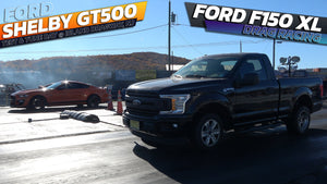 Shelby GT500 vs Ford F150 XL Drag Race @ Island dragway