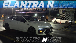 Hyundai N Line Battle! 2025 Sonata N Line vs. Elantra N Line 1/4 Mile Drag Race!