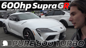 600hp Supra GR Pure 800 Turbo 65mph Roll Start