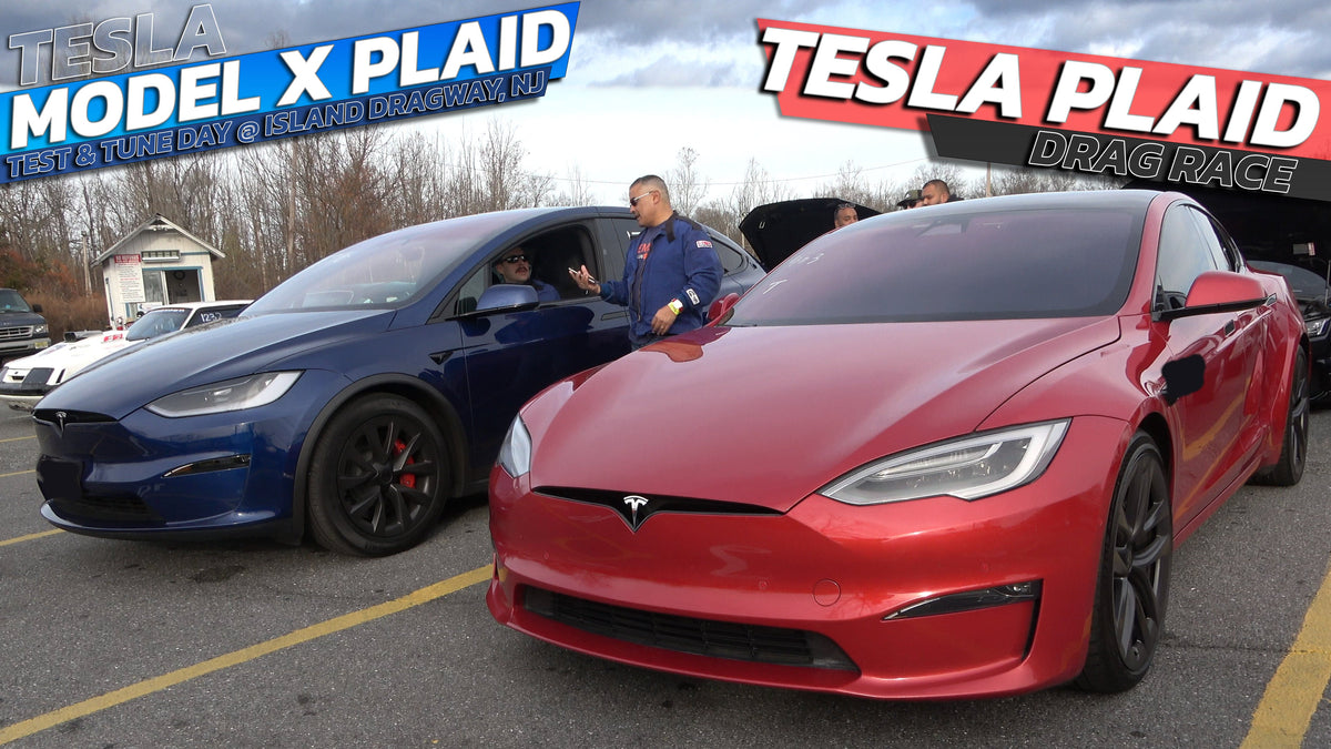 Tesla Model X vs Tesla Plaid Drag Race @ Island dragway – IMPORT2RACE