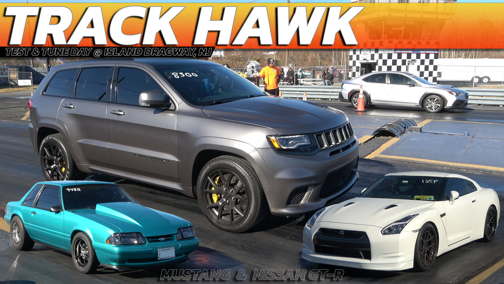 Trackhawk vs. GT-R, WRX, and Foxbody Mustang @ Island Dragway
