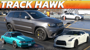 Trackhawk vs. GT-R, WRX, and Foxbody Mustang @ Island Dragway