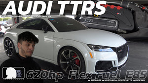 620hp Audi TTRS FLEX FUEL E85 vs C8 Corvette vs Supra GR vs Mustang vs BMW 340i and interview
