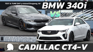 BMW 340i vs Cadillac CT4 V Drag Racing Rematch