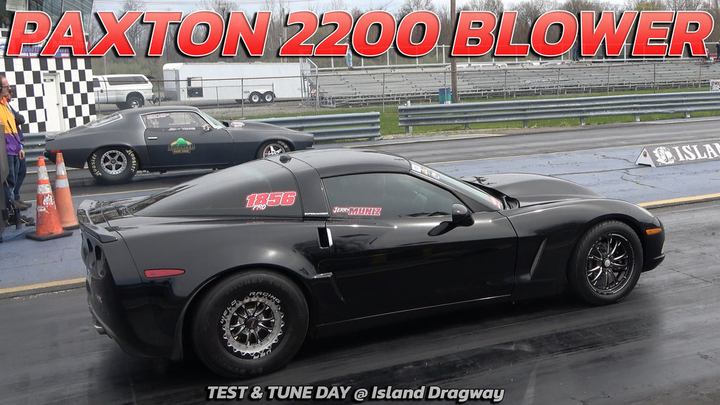 Paxton 2200 Supercharged Corvette vs ZR1 Corvette, Camaro & Dart Drag Racing @ Island dragway