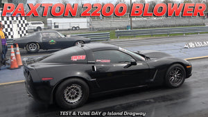 Paxton 2200 Supercharged Corvette vs ZR1 Corvette, Camaro & Dart Drag Racing @ Island dragway