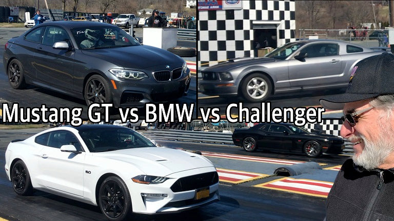 Mustang GT vs BMW M235i vs Challenger