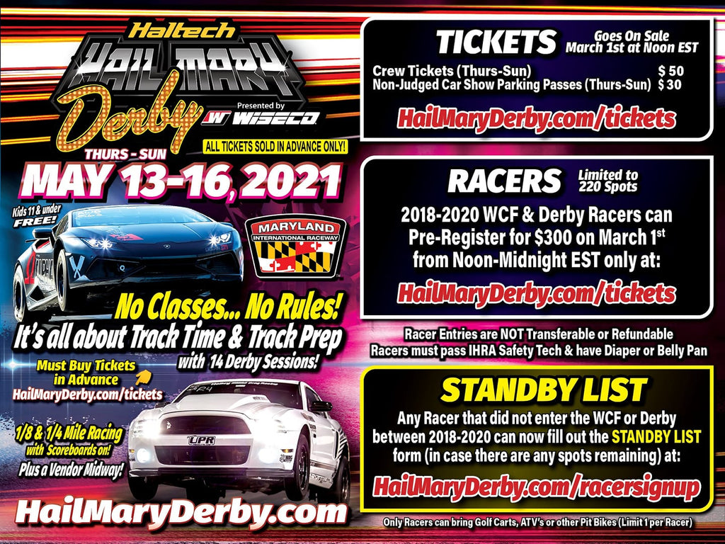 Haltech Hail Mary Derby