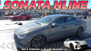 Sonata NLine vs Mustang vs Toyota FRS @ Island dragway a 4 cylinder battle