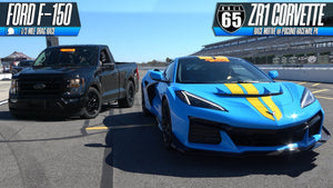 2025 ZR1 Corvette vs Ford F150 65mph Roll Start Race Motive @ Pocono Raceway, PA