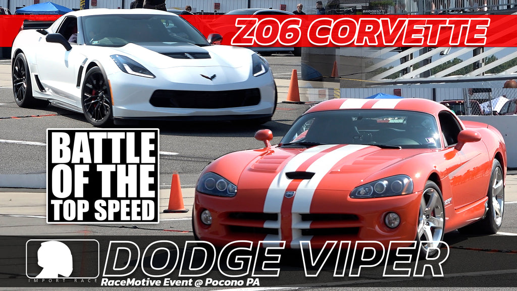 Z06 Corvette vs Dodge Viper SRT10 60mph Roll start