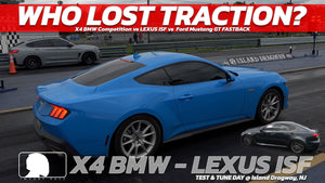 Mustang vs X4 BMW vs LEXUS ISF Who lost traction?